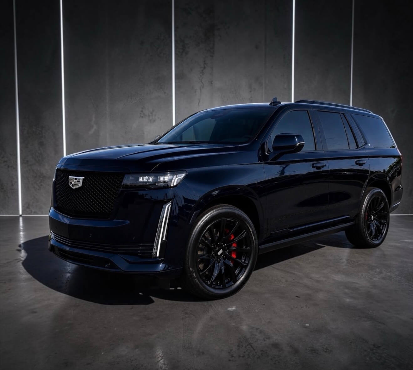 Cadillac Escalade Platinum luxury SUV for black car and chauffeur service in North Jersey