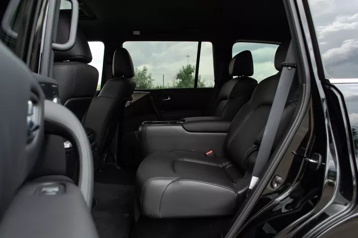 Nissan Armada second-row captain's chairs and third row